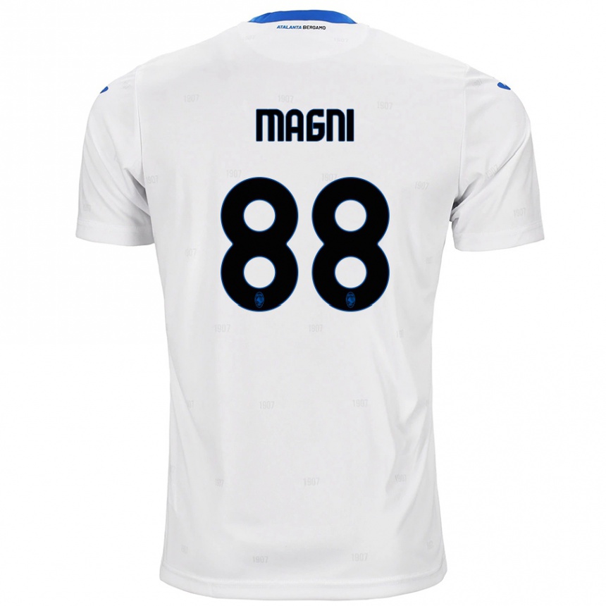 Kids Football Gloria Magni #88 White Away Jersey 2024/25 T-Shirt Nz