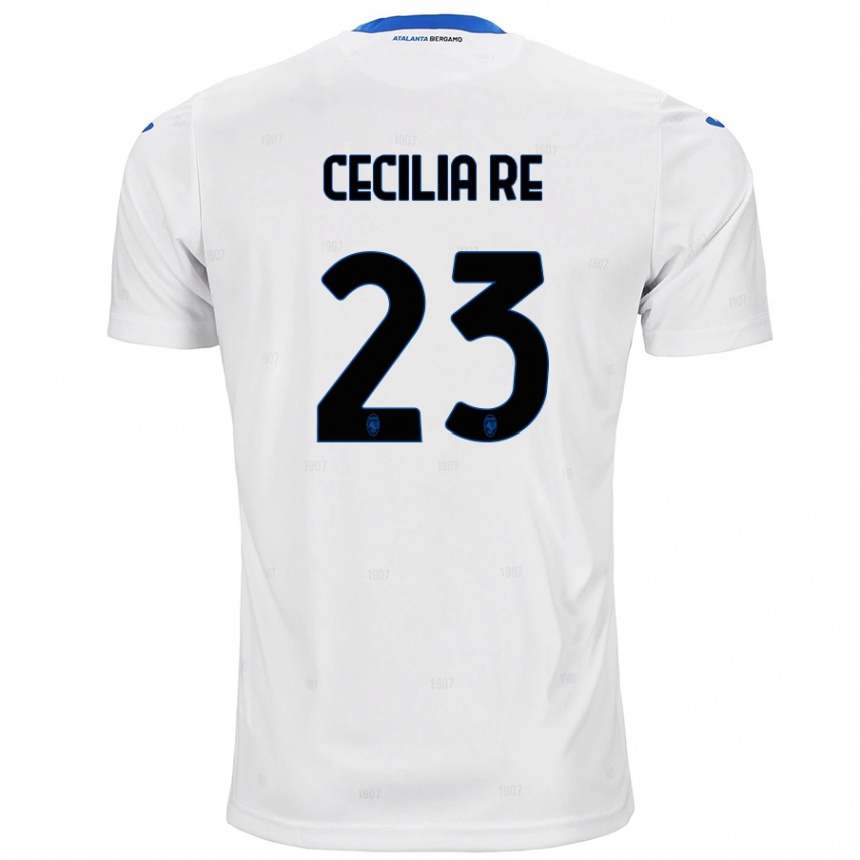 Kids Football Cecilia Re #23 White Away Jersey 2024/25 T-Shirt Nz