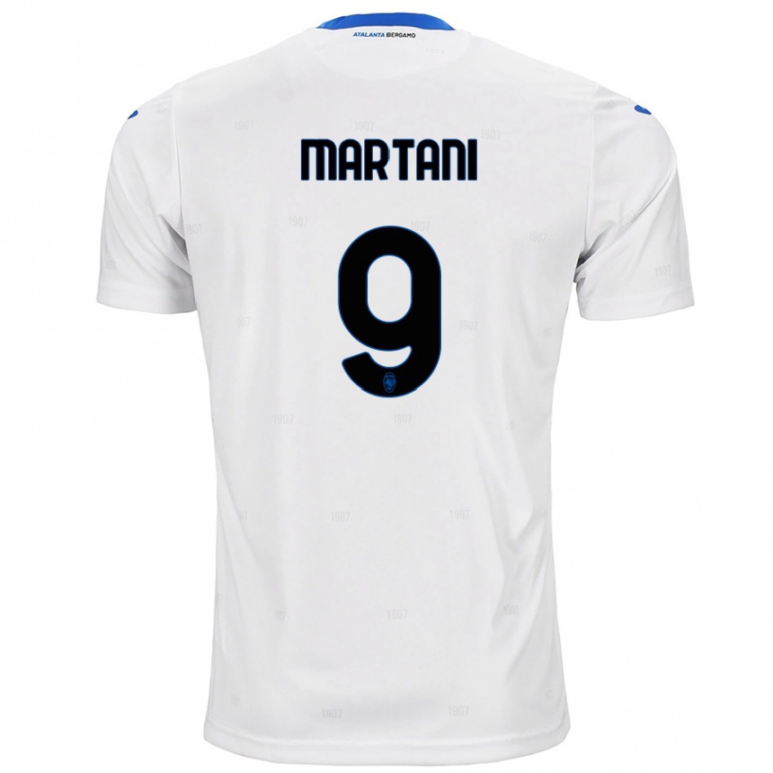 Kids Football Alice Martani #9 White Away Jersey 2024/25 T-Shirt Nz