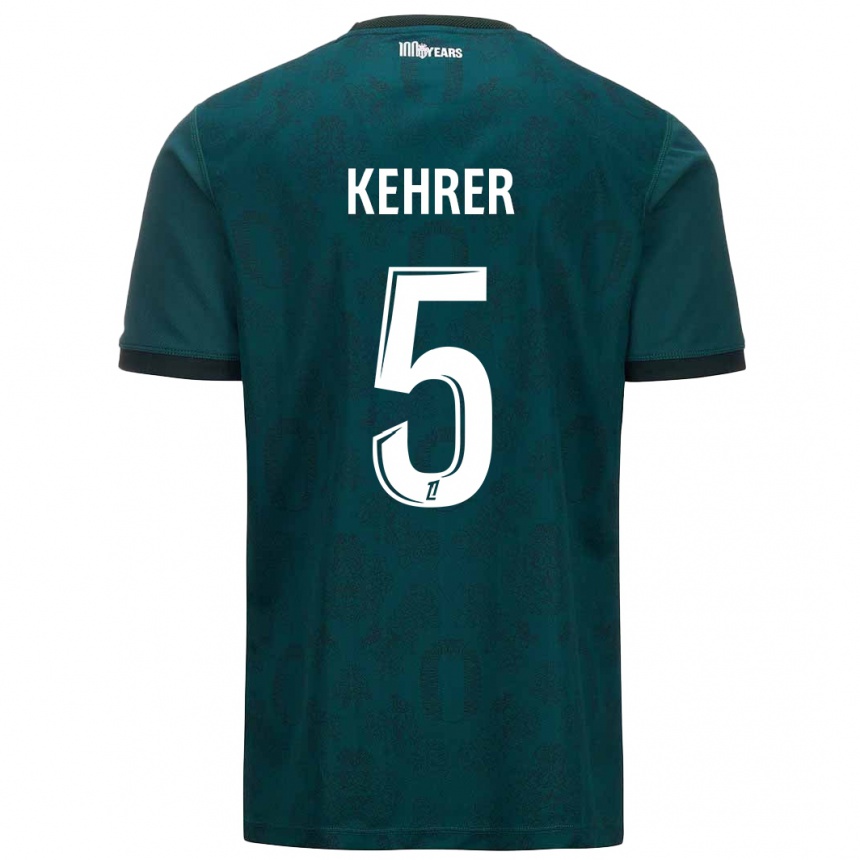 Kids Football Thilo Kehrer #5 Dark Green Away Jersey 2024/25 T-Shirt Nz