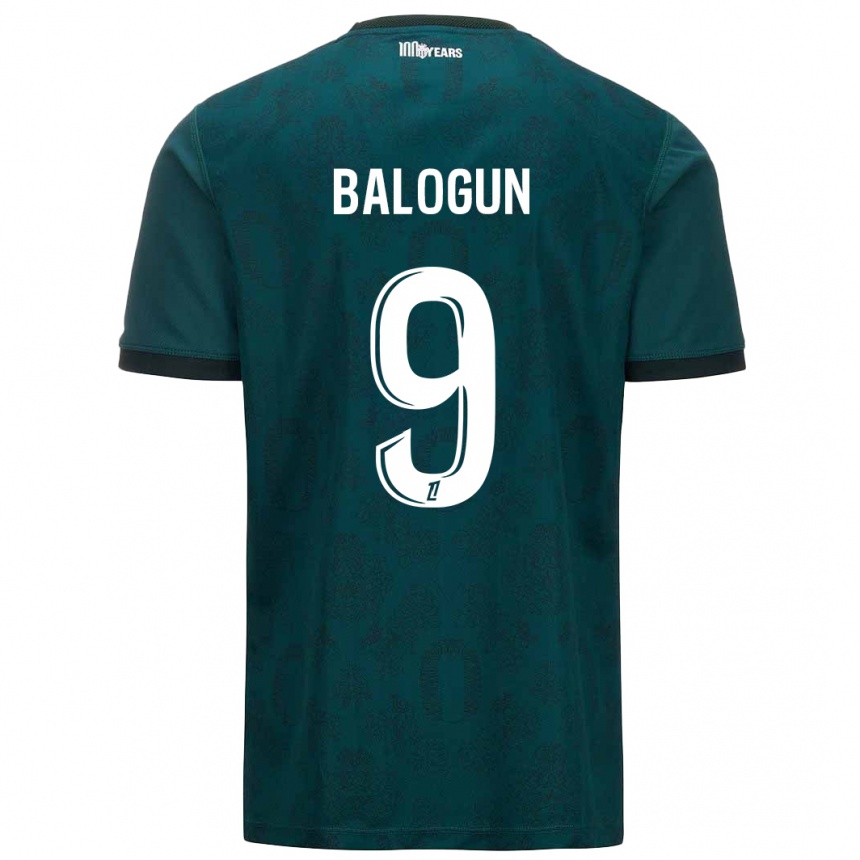 Kids Football Folarin Balogun #9 Dark Green Away Jersey 2024/25 T-Shirt Nz