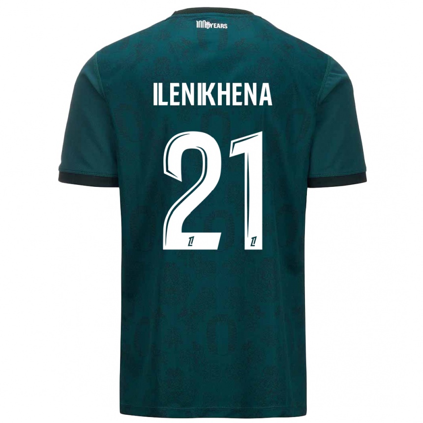 Kids Football George Ilenikhena #21 Dark Green Away Jersey 2024/25 T-Shirt Nz