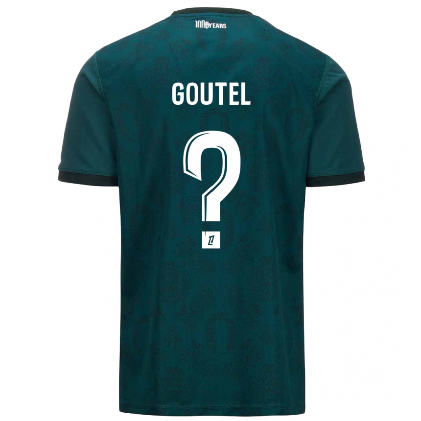 Kids Football Farid Goutel #0 Dark Green Away Jersey 2024/25 T-Shirt Nz