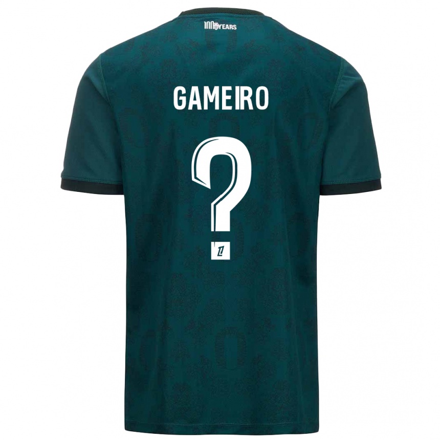 Kids Football Benoît Gameiro #0 Dark Green Away Jersey 2024/25 T-Shirt Nz