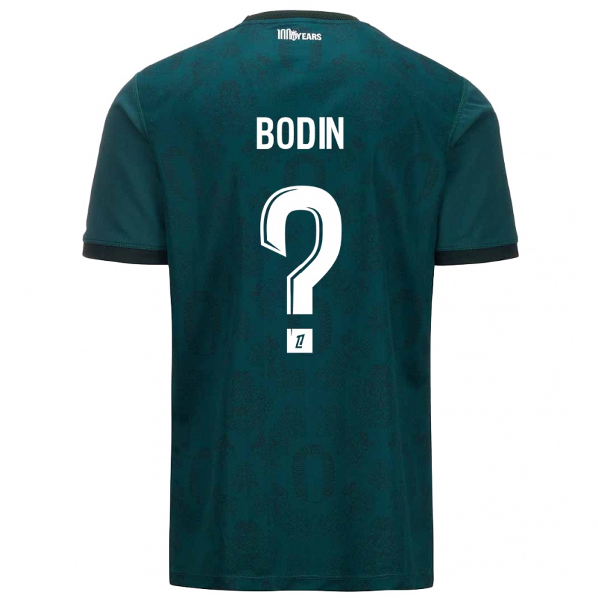 Kids Football Hugo Bodin #0 Dark Green Away Jersey 2024/25 T-Shirt Nz