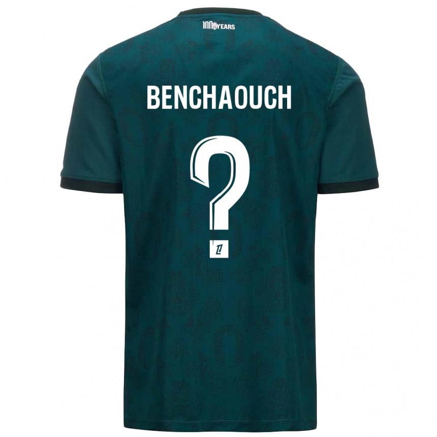 Kids Football Yanis Benchaouch #0 Dark Green Away Jersey 2024/25 T-Shirt Nz