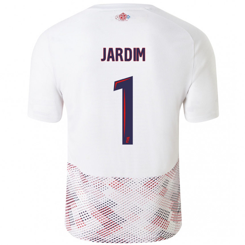 Kids Football Leo Jardim #1 White Royal Blue Away Jersey 2024/25 T-Shirt Nz