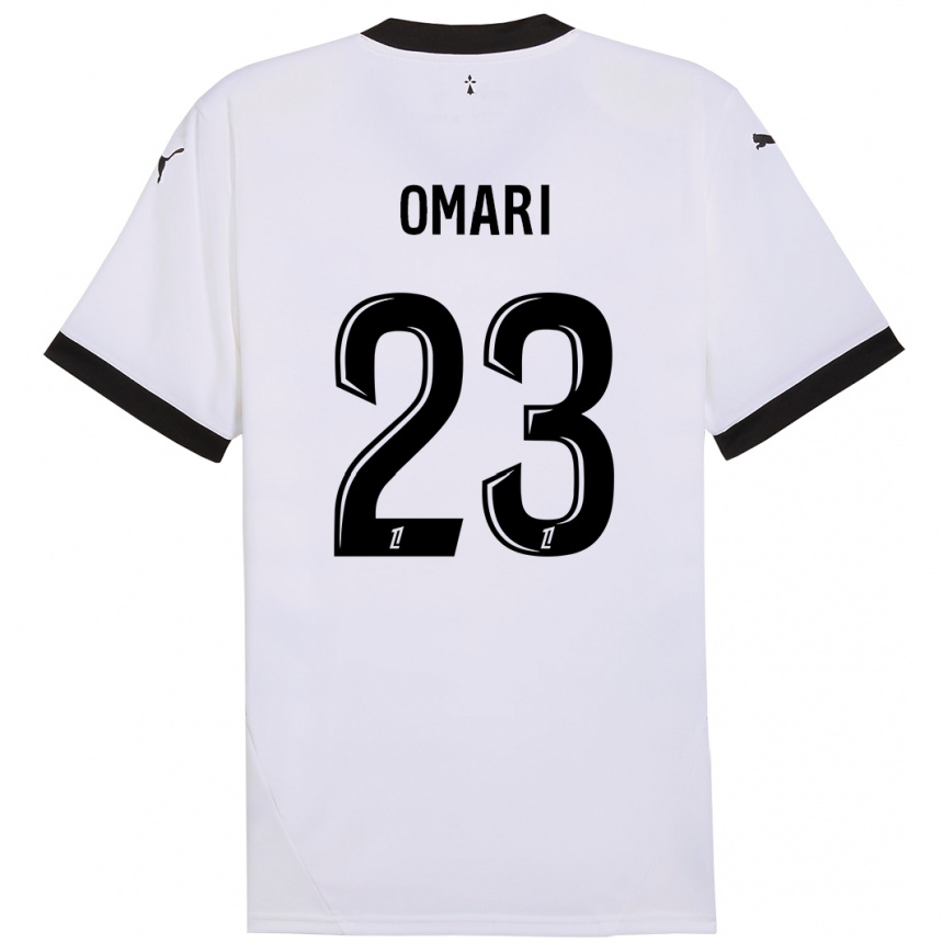 Kids Football Warmed Omari #23 White Black Away Jersey 2024/25 T-Shirt Nz