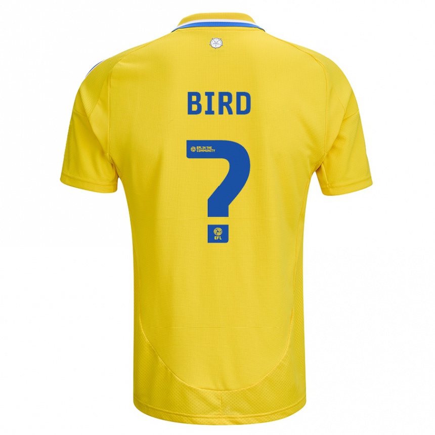 Kids Football Coban Bird #0 Yellow Blue Away Jersey 2024/25 T-Shirt Nz