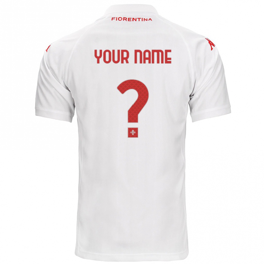 Kids Football Your Name #0 White Away Jersey 2024/25 T-Shirt Nz