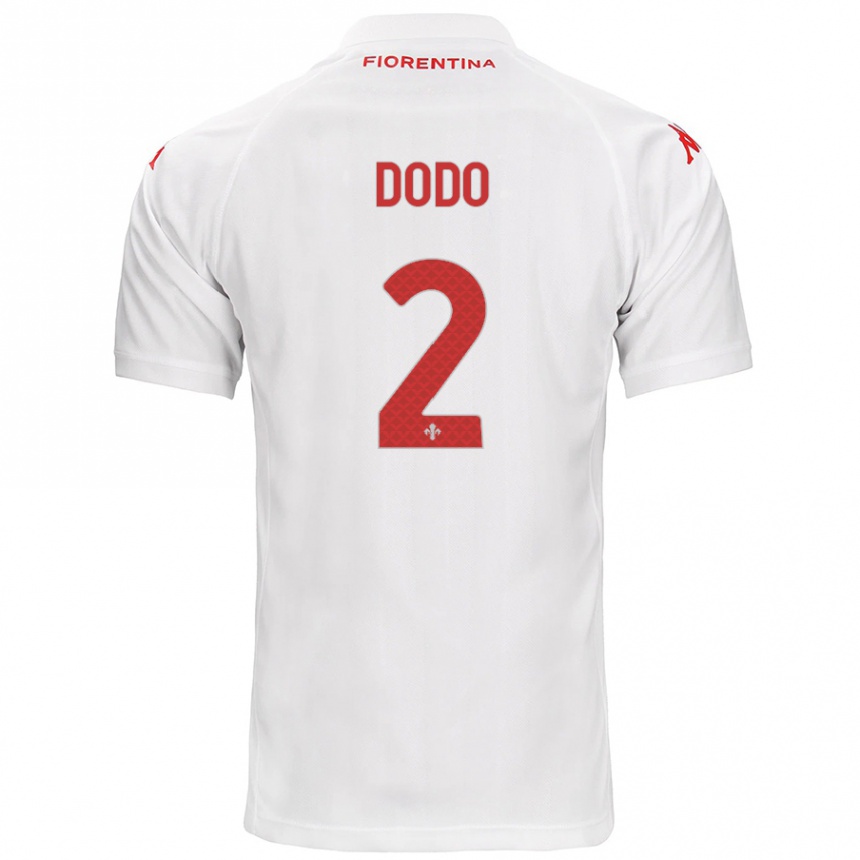 Kids Football Dodô #2 White Away Jersey 2024/25 T-Shirt Nz