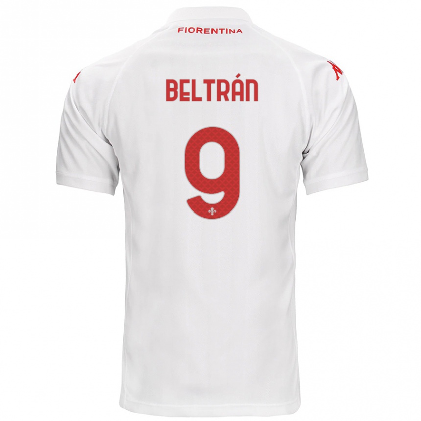 Kids Football Lucas Beltrán #9 White Away Jersey 2024/25 T-Shirt Nz