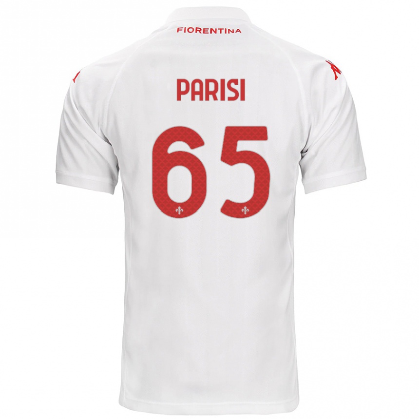 Kids Football Fabiano Parisi #65 White Away Jersey 2024/25 T-Shirt Nz