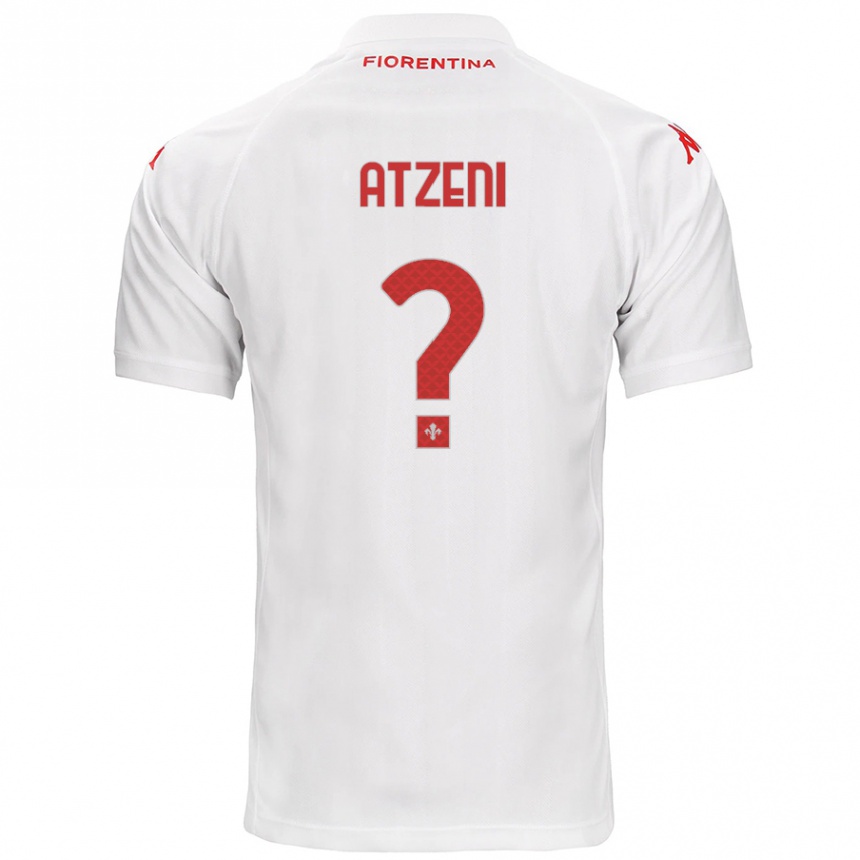 Kids Football Davide Atzeni #0 White Away Jersey 2024/25 T-Shirt Nz