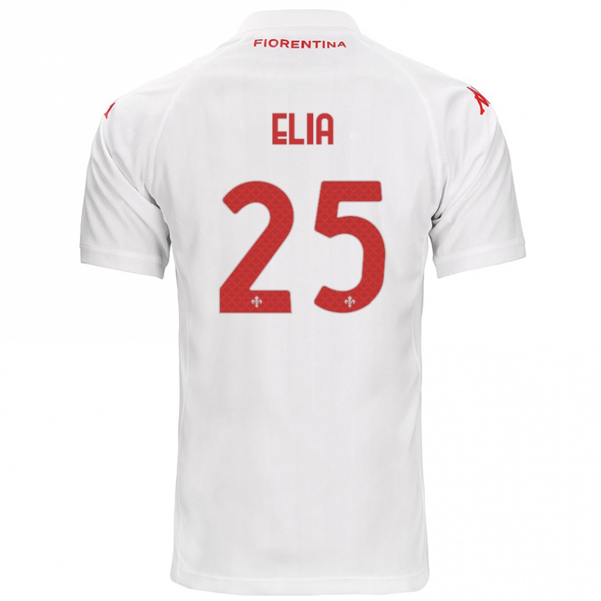 Kids Football Mirko Elia #25 White Away Jersey 2024/25 T-Shirt Nz