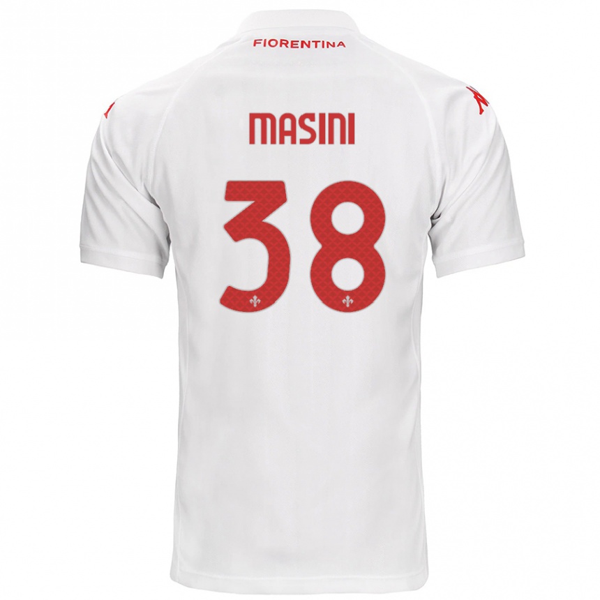 Kids Football Linda Masini #38 White Away Jersey 2024/25 T-Shirt Nz