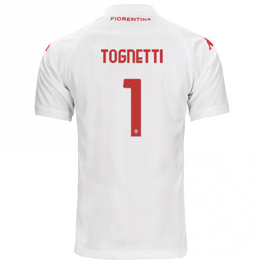 Kids Football Laerte Tognetti #1 White Away Jersey 2024/25 T-Shirt Nz