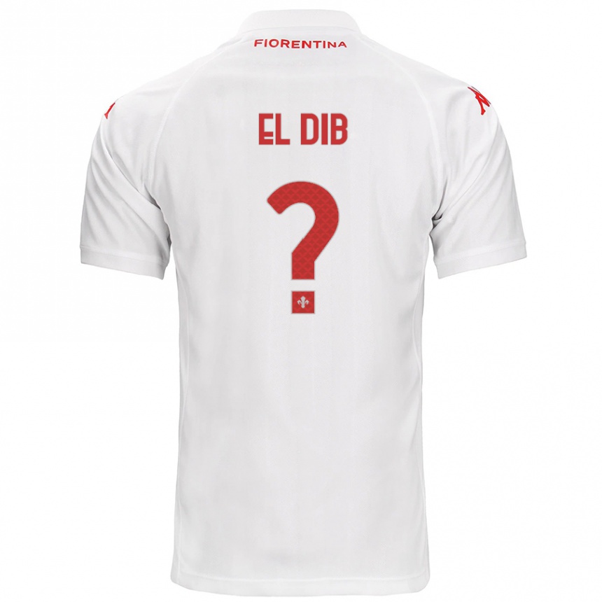 Kids Football Karim El Dib #0 White Away Jersey 2024/25 T-Shirt Nz