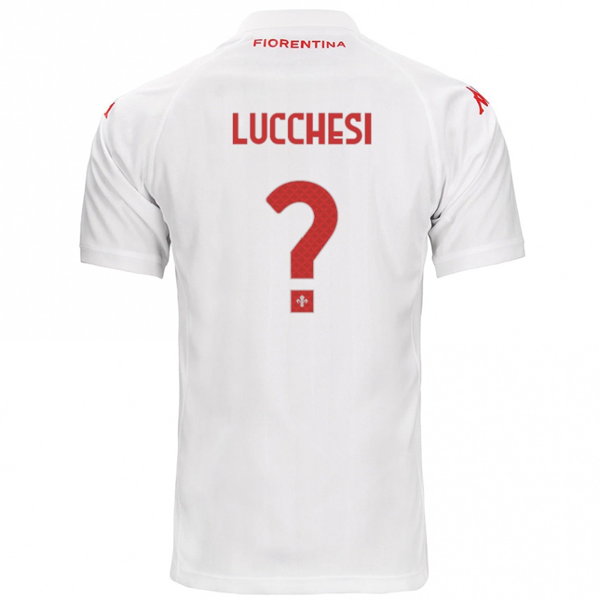 Kids Football Andrea Lucchesi #0 White Away Jersey 2024/25 T-Shirt Nz