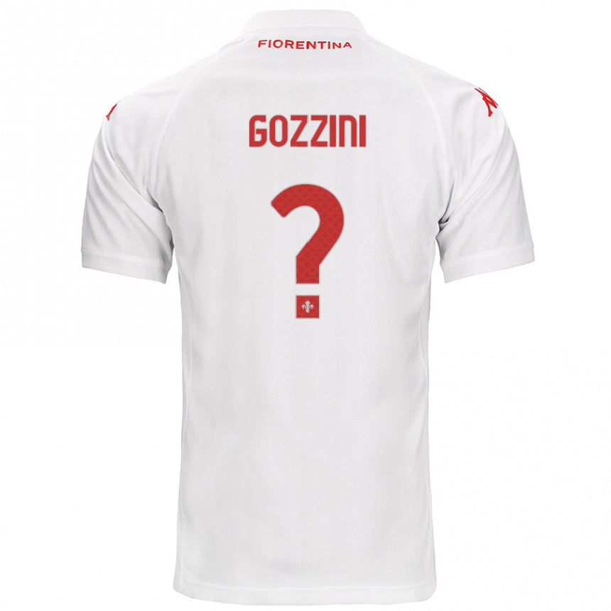 Kids Football Gozzini #0 White Away Jersey 2024/25 T-Shirt Nz