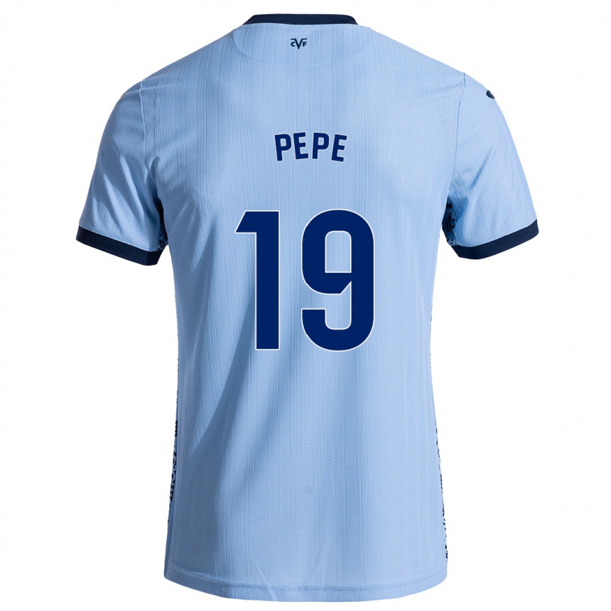 Kids Football Nicolas Pepe #19 Sky Blue Away Jersey 2024/25 T-Shirt Nz