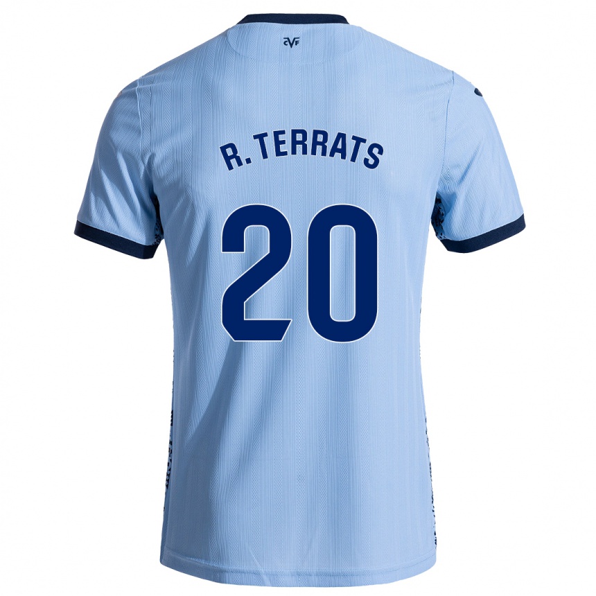 Kids Football Ramón Terrats #20 Sky Blue Away Jersey 2024/25 T-Shirt Nz