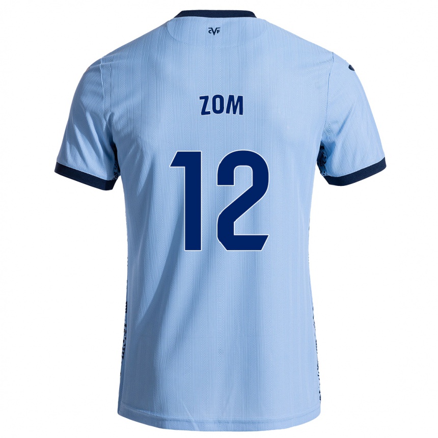 Kids Football Ludo Zom #12 Sky Blue Away Jersey 2024/25 T-Shirt Nz