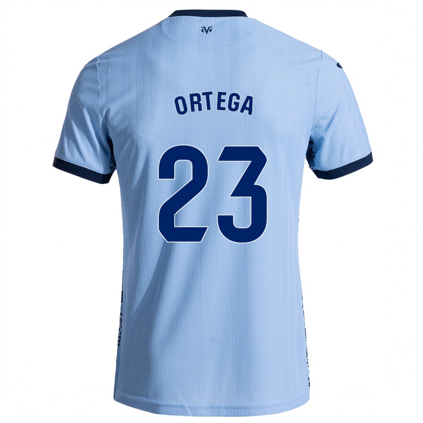 Kids Football Jordi Ortega #23 Sky Blue Away Jersey 2024/25 T-Shirt Nz