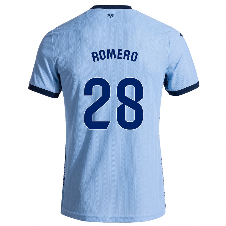 Kids Football María Romero #28 Sky Blue Away Jersey 2024/25 T-Shirt Nz