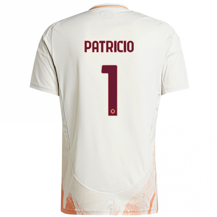 Kids Football Rui Patrício #1 Cream White Orange Away Jersey 2024/25 T-Shirt Nz