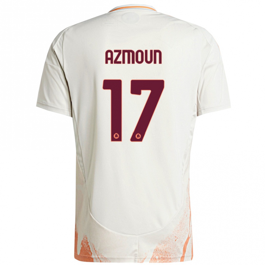 Kids Football Sardar Azmoun #17 Cream White Orange Away Jersey 2024/25 T-Shirt Nz