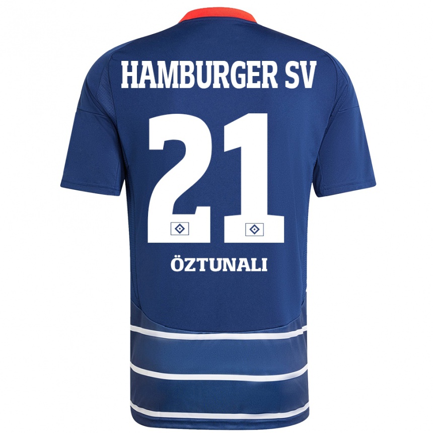 Kids Football Levin Öztunali #21 Dark Blue Away Jersey 2024/25 T-Shirt Nz