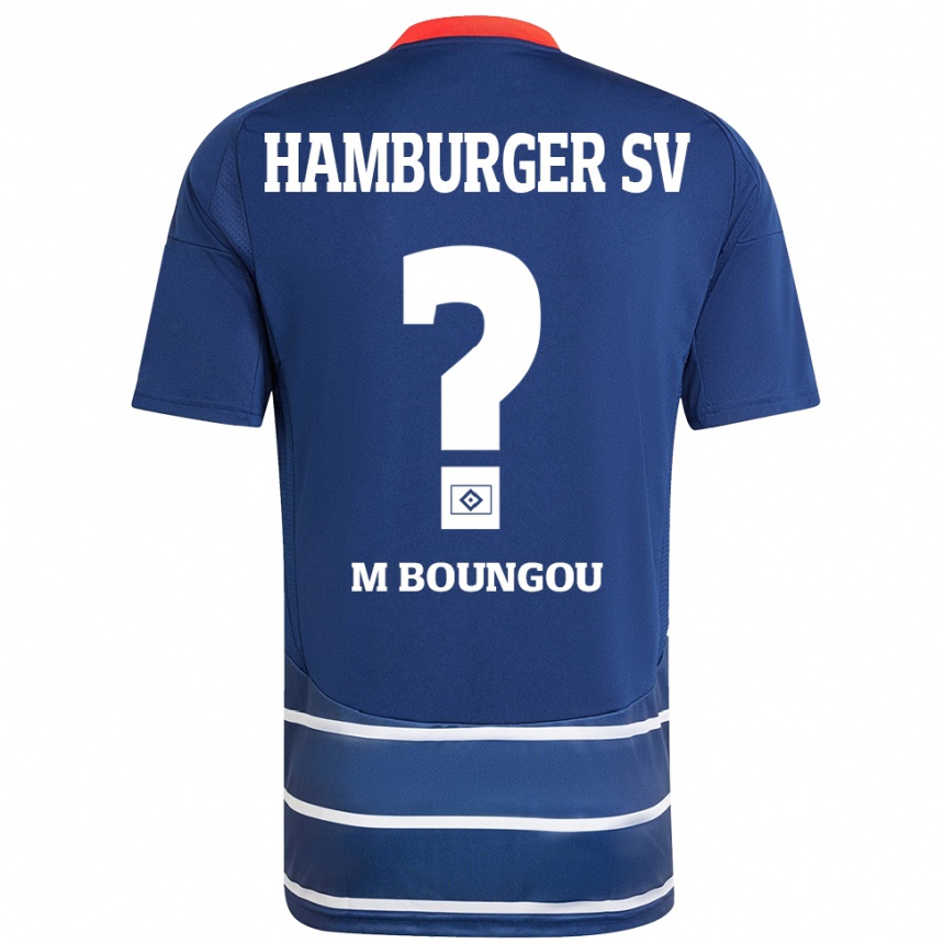 Kids Football Edmond Loubongo-M'boungou #0 Dark Blue Away Jersey 2024/25 T-Shirt Nz