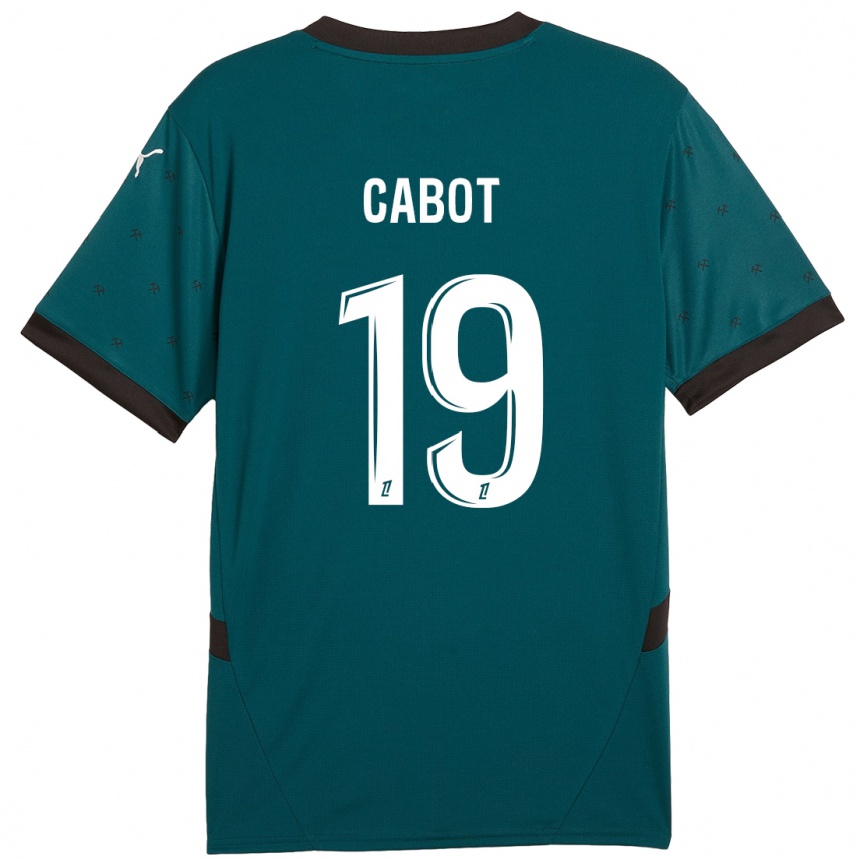 Kids Football Jimmy Cabot #19 Dark Green Away Jersey 2024/25 T-Shirt Nz