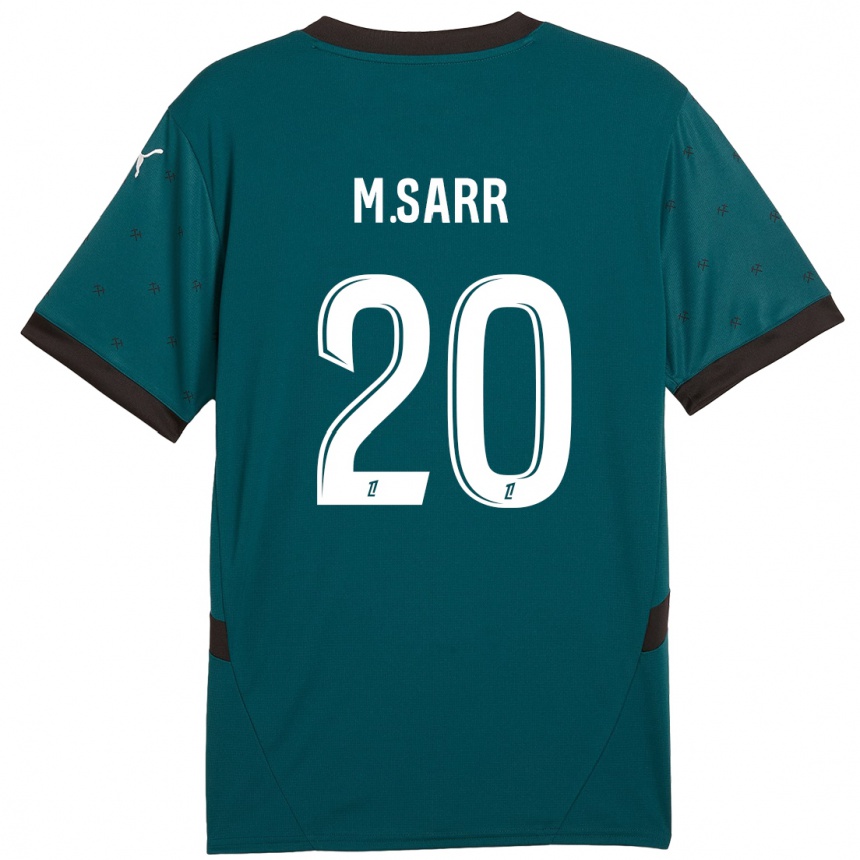 Kids Football Malang Sarr #20 Dark Green Away Jersey 2024/25 T-Shirt Nz