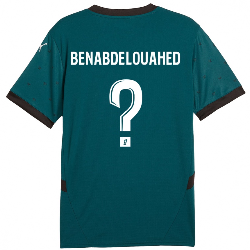 Kids Football Kaïs Benabdelouahed #0 Dark Green Away Jersey 2024/25 T-Shirt Nz