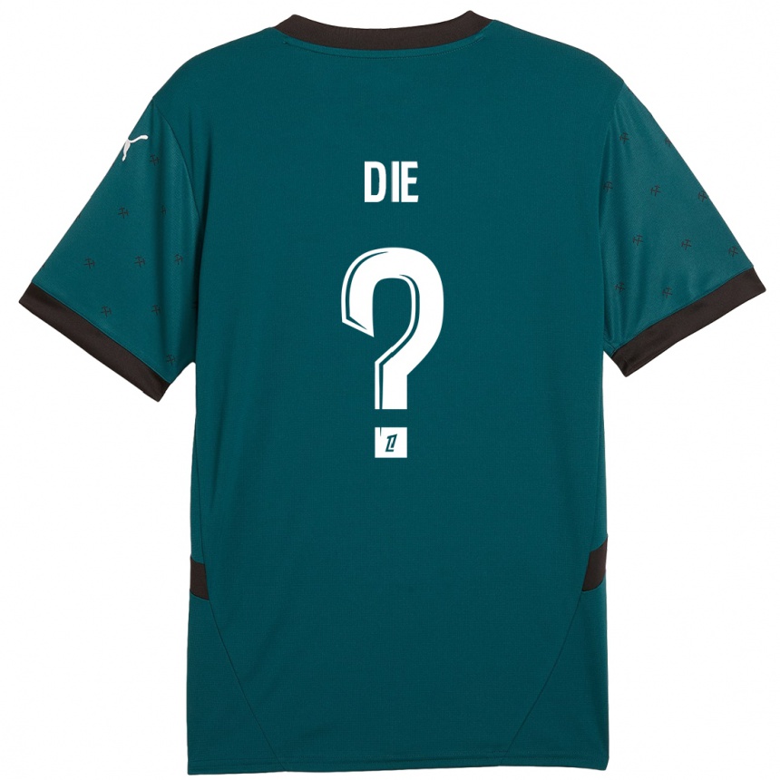 Kids Football Manassé Die #0 Dark Green Away Jersey 2024/25 T-Shirt Nz