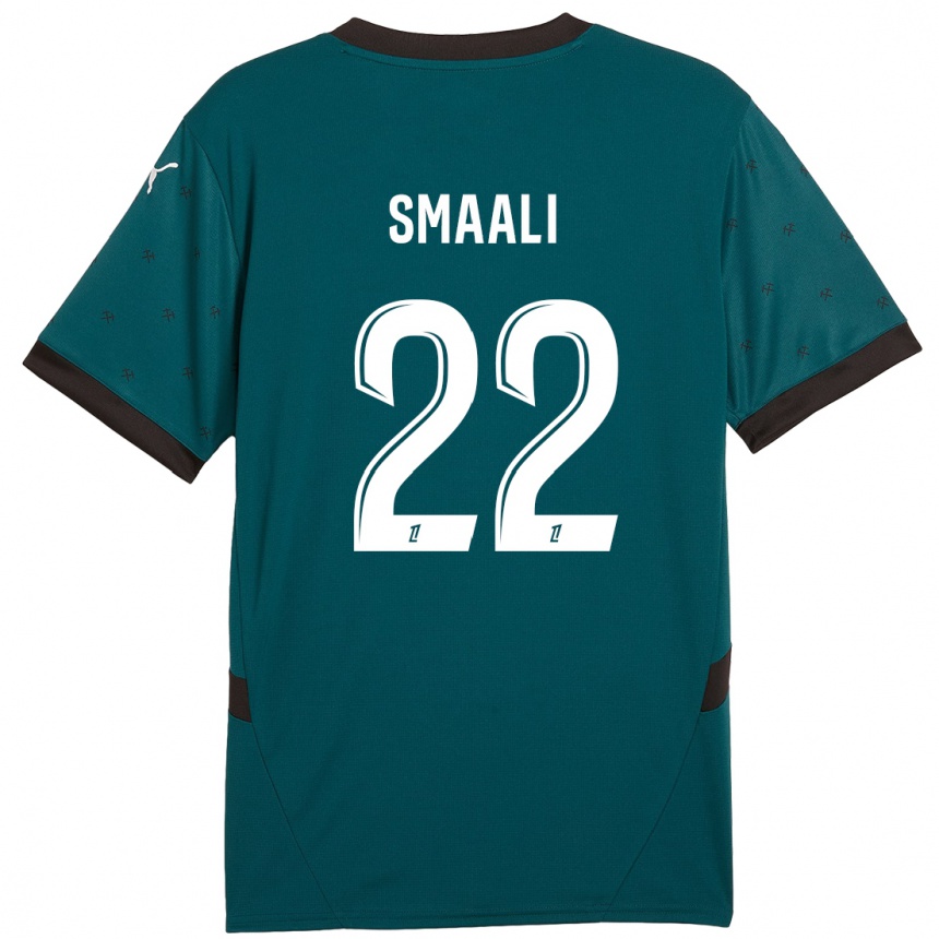 Kids Football Emma Smaali #22 Dark Green Away Jersey 2024/25 T-Shirt Nz