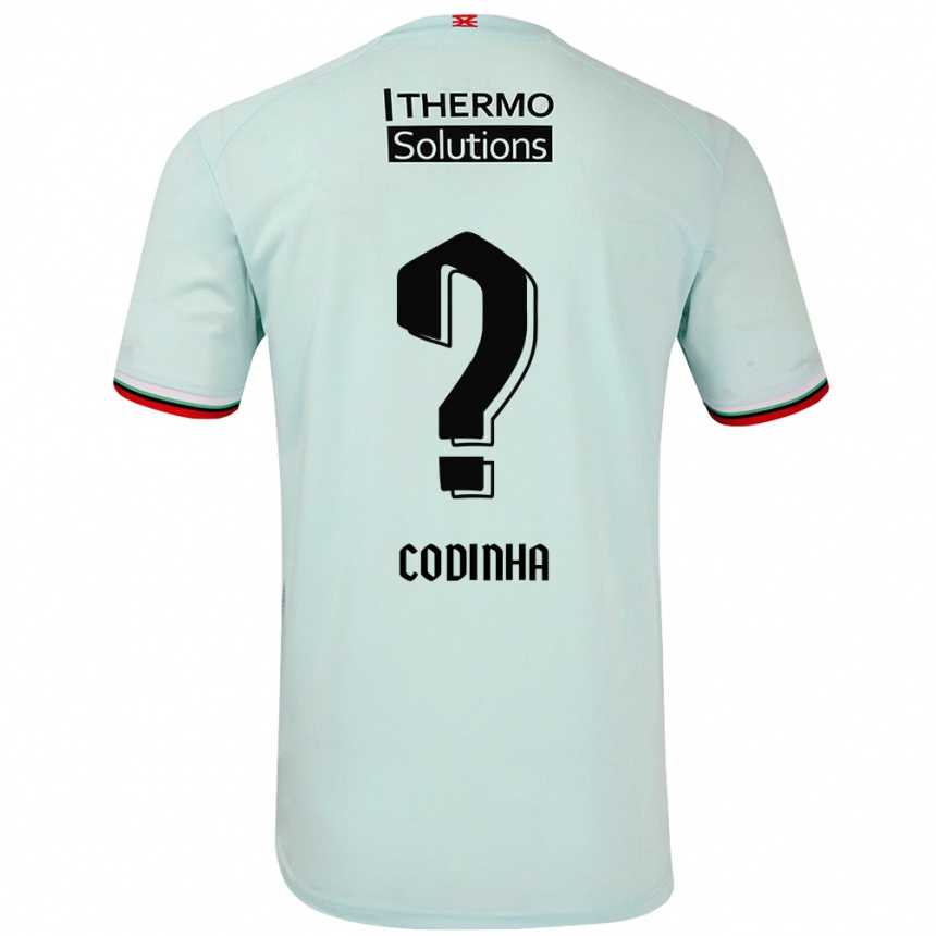 Kids Football Tiago Codinha #0 Light Green Away Jersey 2024/25 T-Shirt Nz