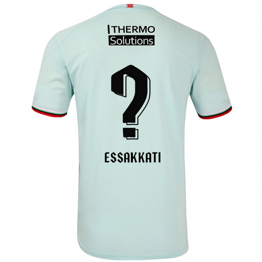 Kids Football Mohamed Essakkati #0 Light Green Away Jersey 2024/25 T-Shirt Nz