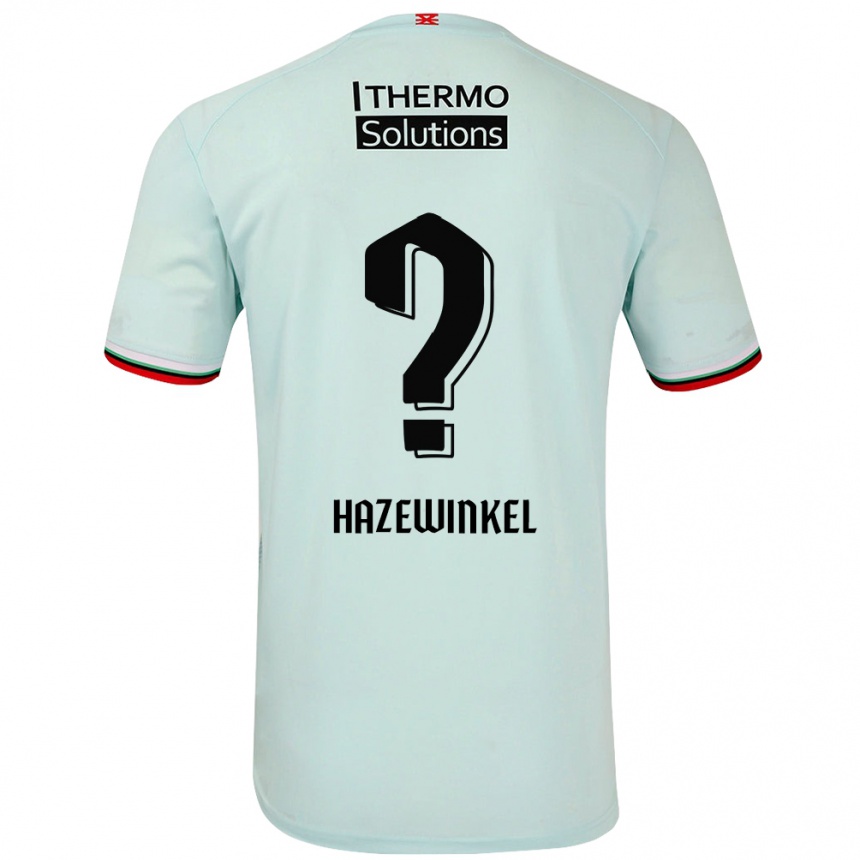 Kids Football Ruben Hazewinkel #0 Light Green Away Jersey 2024/25 T-Shirt Nz