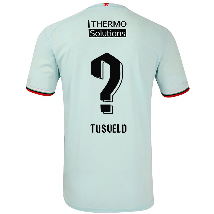 Kids Football Tijn Tusveld #0 Light Green Away Jersey 2024/25 T-Shirt Nz