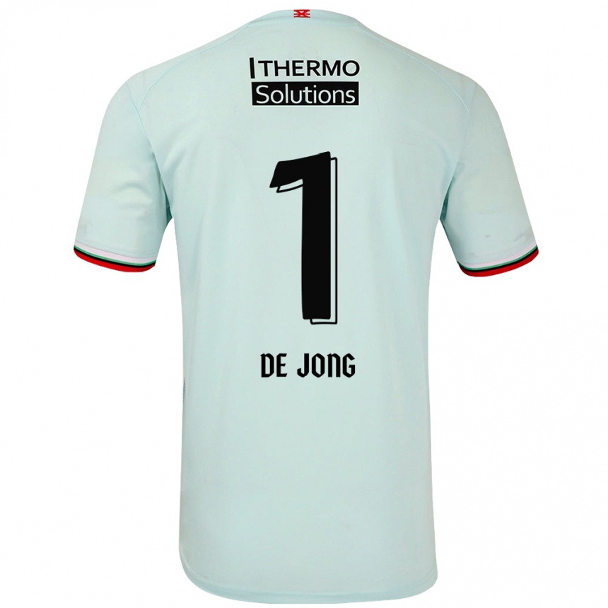 Kids Football Daniëlle De Jong #1 Light Green Away Jersey 2024/25 T-Shirt Nz