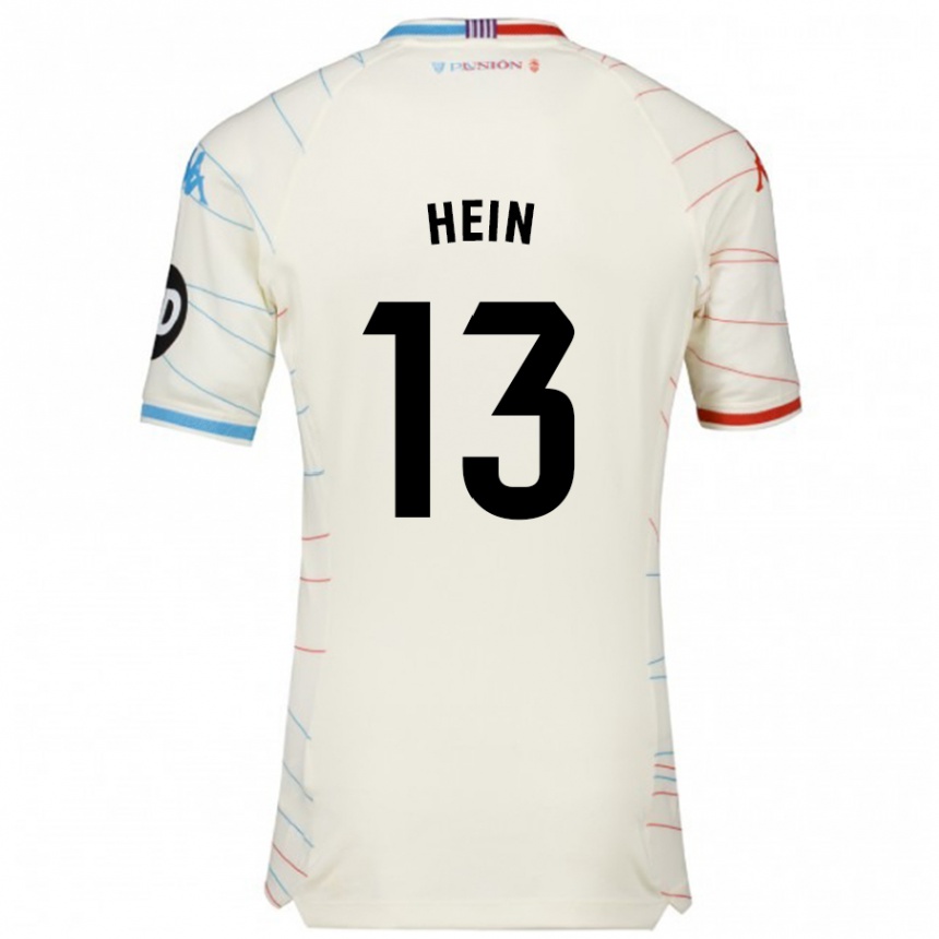 Kids Football Karl Hein #13 White Red Blue Away Jersey 2024/25 T-Shirt Nz