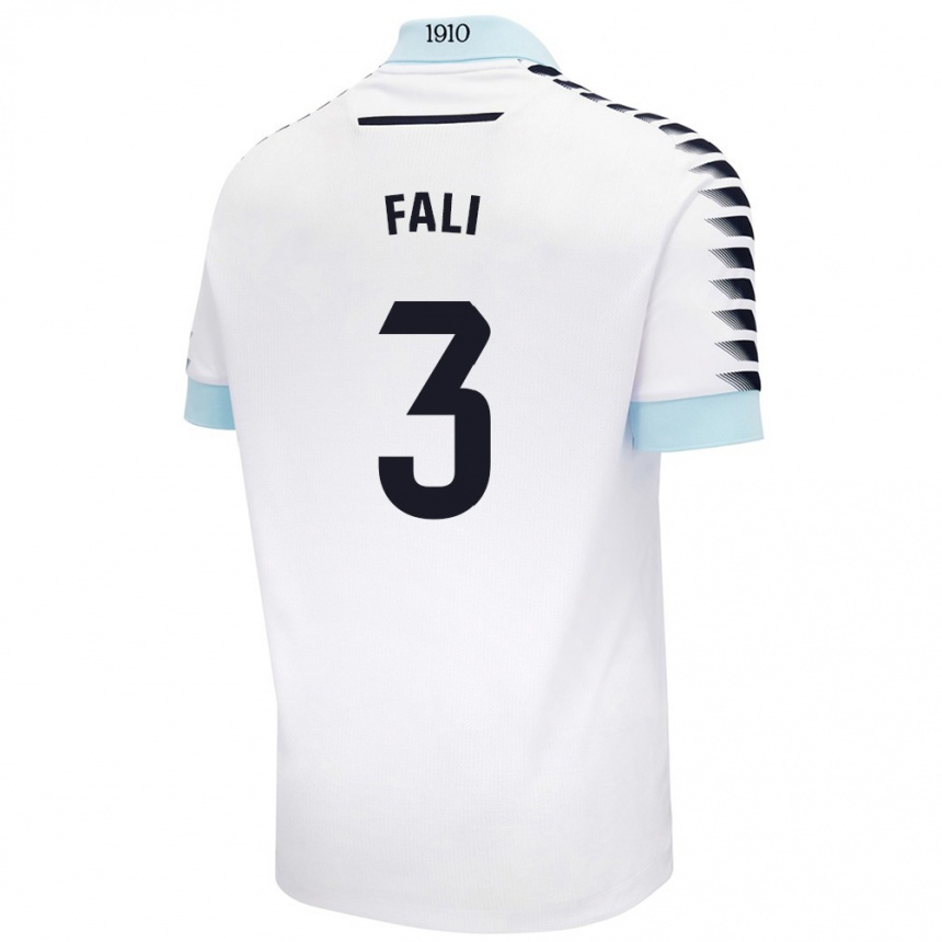 Kids Football Fali #3 White Blue Away Jersey 2024/25 T-Shirt Nz