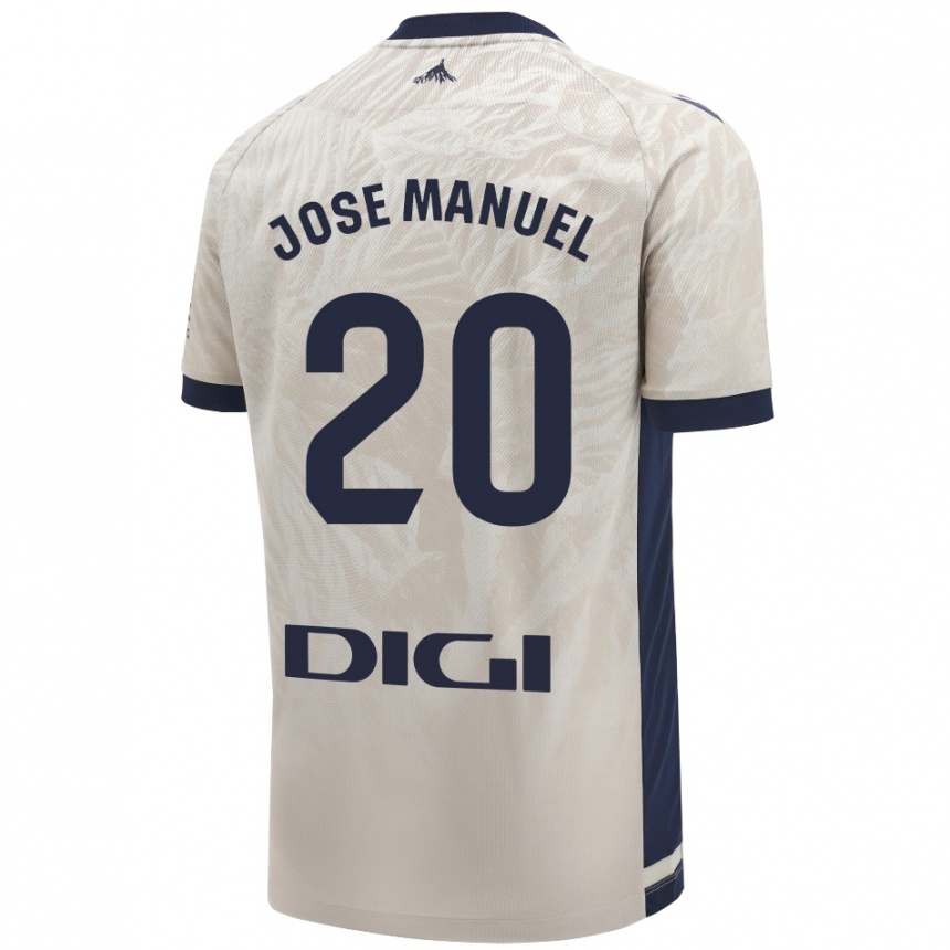 Kids Football José Manuel Arnáiz #20 Light Gray Away Jersey 2024/25 T-Shirt Nz