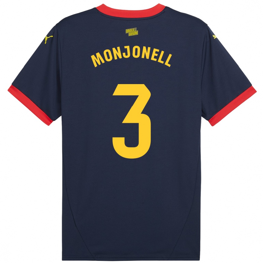 Kids Football Eric Monjonell #3 Navy Red Away Jersey 2024/25 T-Shirt Nz