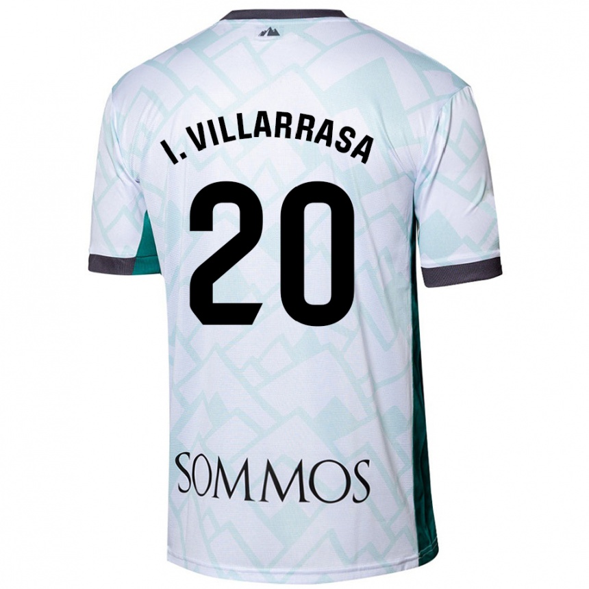 Kids Football Ignasi Vilarrasa #20 White Green Away Jersey 2024/25 T-Shirt Nz