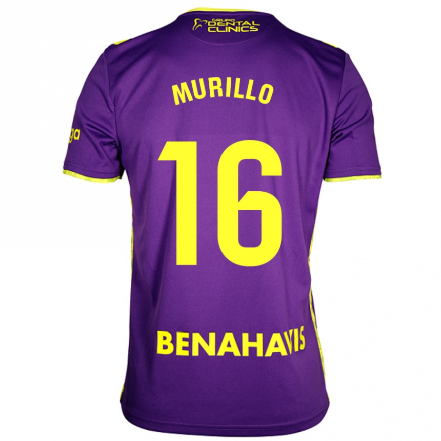 Kids Football Diego Murillo #16 Purple Yellow Away Jersey 2024/25 T-Shirt Nz