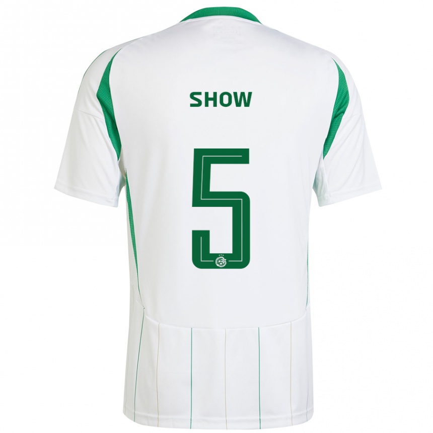 Kids Football Show #5 White Green Away Jersey 2024/25 T-Shirt Nz